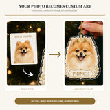Personalized Royal Crown Dog Photo Acrylic Ornament - Custom Pet Keepsake - image 3