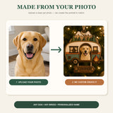Personalized Camper Pup Photo Wood Ornament - Custom Pet Keepsake - image 6