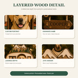 Personalized Camper Pup Photo Wood Ornament - Custom Pet Keepsake - image 8