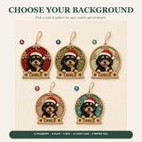 Personalized Dog Snow Globe Photo Wood Ornament - Custom Pet Keepsake - image 9