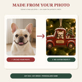 Personalized Pickup Pup Photo Wood Ornament - Custom Pet Keepsake - image 6