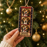 Personalized Vintage Photo Booth Dog Photo Wood Ornament - Custom Pet Keepsake - image 6
