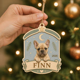 Personalized Puppy First Christmas Photo Wood Ornament - Custom Pet Keepsake - image 6