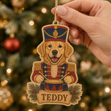Personalized Nutcracker Pup Photo Wood Ornament - Custom Pet Keepsake - image 6