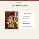 Personalized cat photo ornament - personalization
