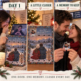 Personalized Miles Apart Hearts Together Advent Calendar with 24 Photo Ornaments
