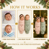 Personalized Twins First Christmas Photo Ornament - Custom Acrylic Christmas Keepsake - image 5