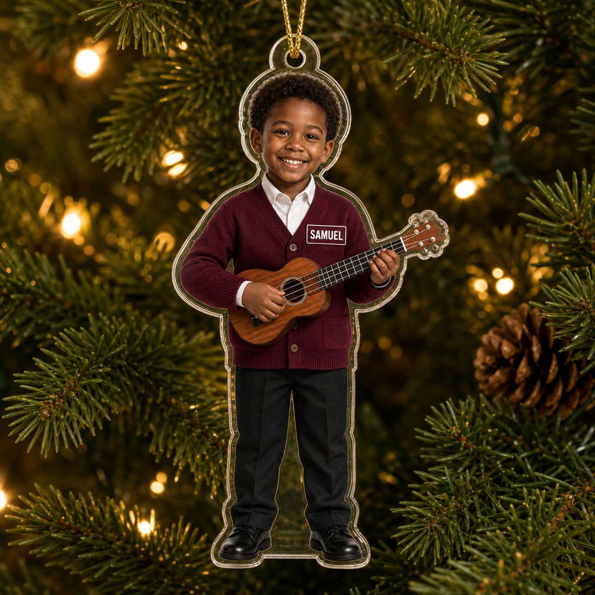 Personalized Kids Teacher Photo Ornament - Custom Acrylic Christmas Keepsake - image 5