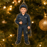 Personalized Kids Pilot Photo Ornament - Custom Acrylic Christmas Keepsake - image 5