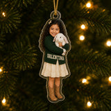 Personalized Kids and Pets Photo Ornament - Custom Acrylic Christmas Keepsake - image 3