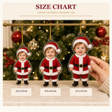 Personalized Baby Santa Christmas Photo Ornament - Custom Acrylic Christmas Keepsake - image 8