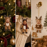 Personalized Baby Reindeer Christmas Photo Ornament - Custom Acrylic Christmas Keepsake - image 5